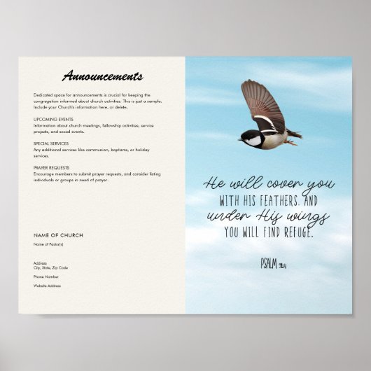 Church Bulletin Poster (Vorne)