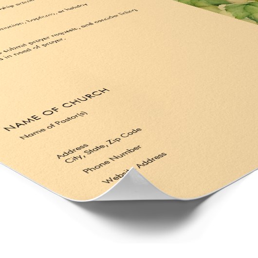 Church Bulletin Poster (Ecke)