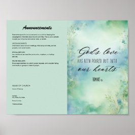 Church Bulletin Poster