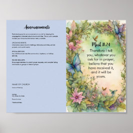 Church Bulletin zum Herunterladen und Drucken Poster