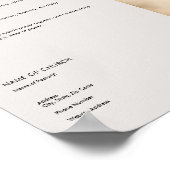 Church Bulletin zum Herunterladen und Drucken Poster (Ecke)