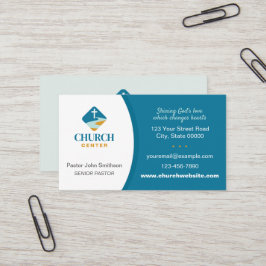 Church Business Card mit Christlichem Cross Design Visitenkarte