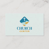 Church Business Card mit Christlichem Cross Design Visitenkarte (Rückseite)