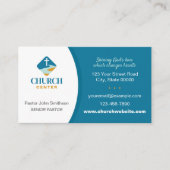 Church Business Card mit Christlichem Cross Design Visitenkarte (Vorderseite)