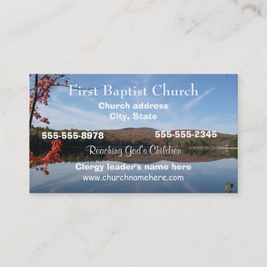 Church Business Card Visitenkarte (Vorderseite)