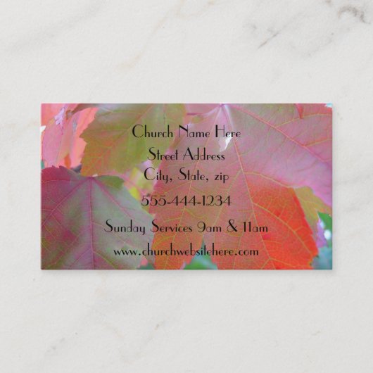 Church Business Card Visitenkarte (Vorderseite)