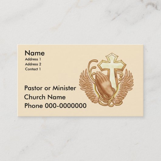 Church Business Cards Visitenkarte (Vorderseite)