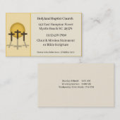 Church Business Cards Visitenkarte (Vorne/Hinten)