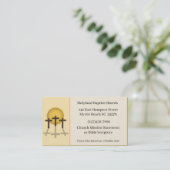 Church Business Cards Visitenkarte (Stehend Vorderseite)