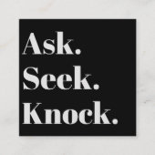 Church Business QR Code Berufliche Werbung Quadratische Visitenkarte (Vorderseite)