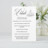 Church Calligraphy Enclosure Card Details Begleitkarte (Stehend Vorderseite)