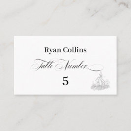 Church Calligraphy Place Cards Platzkarte
