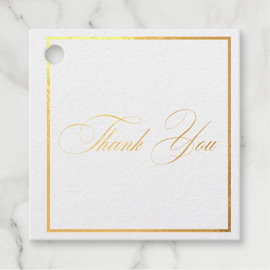 Church Calligraphy Wedding Geschenkanhänger (Vorderseite)