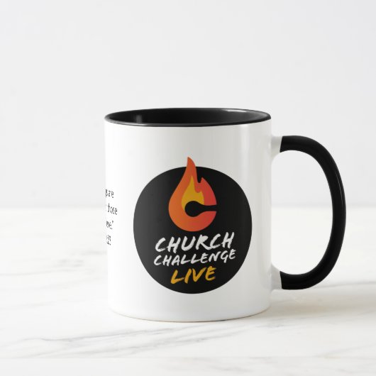 Church Challenge ALLE DINGE SIND MÖGLICH Flammen Tasse (Rechts)