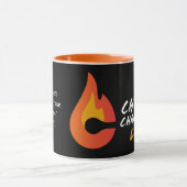 Church Challenge Custom Mark 9:23 Black Orange Tasse (Zentrum)