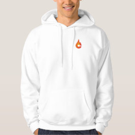 Church Challenge Flame Only Mens White Hoodie
