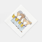 Church Choir Singing Napkins Serviette (Ecke)