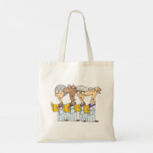 Church Choir Singing Tote Bag Tragetasche (Rückseite)