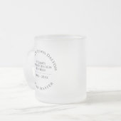 Church Choirmaster Mattiert Glass Coffee Tasse (Vorderseite Links)