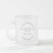 Church Choirmaster Mattiert Glass Coffee Tasse (Links)