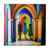 "Church" Christlich Art Keramik Tile Fliese (Vorderseite)