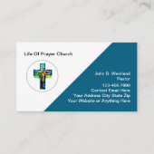 Church Christlich Cross Theme Business Cards Visitenkarte (Vorderseite)