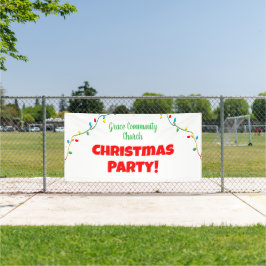 Church Christmas Party Personalisiert Banner