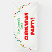 Church Christmas Party Personalisiert Banner (Vertikal)