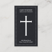 Church Cross Business Cards Visitenkarte (Vorderseite)