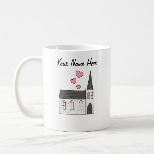 Church Custom Wedding Tasse Christlich Religious (Links)