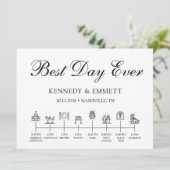 Church Day Timeline Program Programm (Stehend Vorderseite)