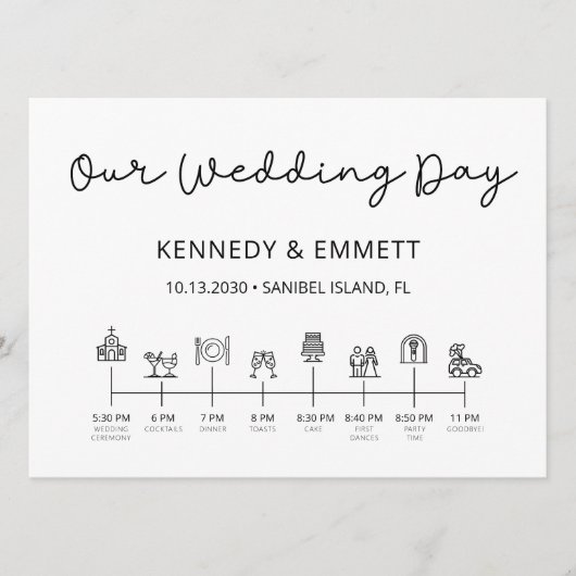 Church Day Timeline Program Programm (Vorderseite)