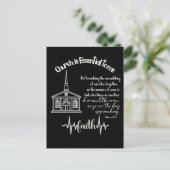 Church Essential to Me with Bible Verse Quote Postkarte (Stehend Vorderseite)