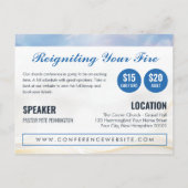 Church Event Conference Postkarte (Rückseite)