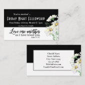 Church Event Flyer John 15:12 Liebe einander Visitenkarte (Vorne/Hinten)