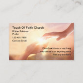 Church Faith Gebet Business Cards Visitenkarte (Vorderseite)