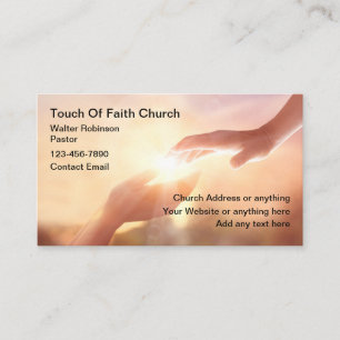 Church Faith Gebet Business Cards Visitenkarte