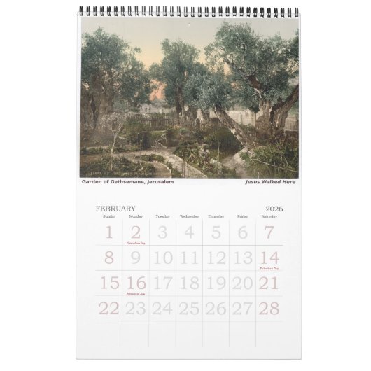Church Family Holy Land Planner Kalender (Feb 2026)