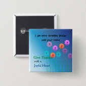 Church Greeter Name Plate Button (Vorne & Hinten)