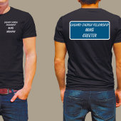 Church Greeter Usher Name T-Shirt