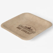 Church GRILLEN Potluck, Personalisiert Paper Telle Pappteller (Gewinkelt)