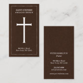 Church Holy Cross Business Cards Visitenkarte (Vorne/Hinten)