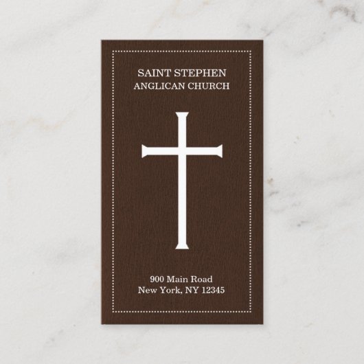 Church Holy Cross Business Cards Visitenkarte (Vorderseite)