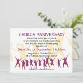 CHURCH JAHRESZEITWEISE MODERNES, individuell anpas Einladung (Stehend Vorderseite)