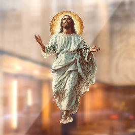 Church Jesus Christ Religious Art Fensteraufkleber