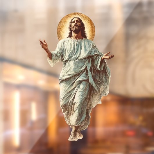 Church Jesus Christ Religious Art Fensteraufkleber (Blatt 2)