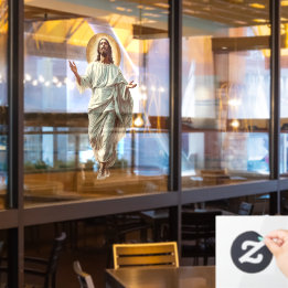 Church Jesus Christ Religious Art Fensteraufkleber