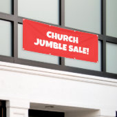 Church Jumble Sale! Bright Banner (Äußeres Gebäude)