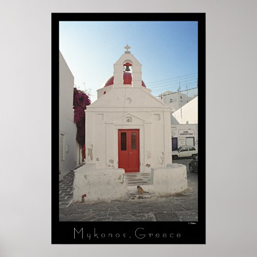 Church Kitty - Mykonos Poster (Vorne)