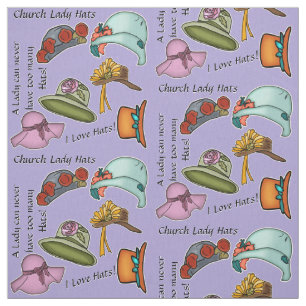 Church Lady Hats on Lavender Herb Stoff